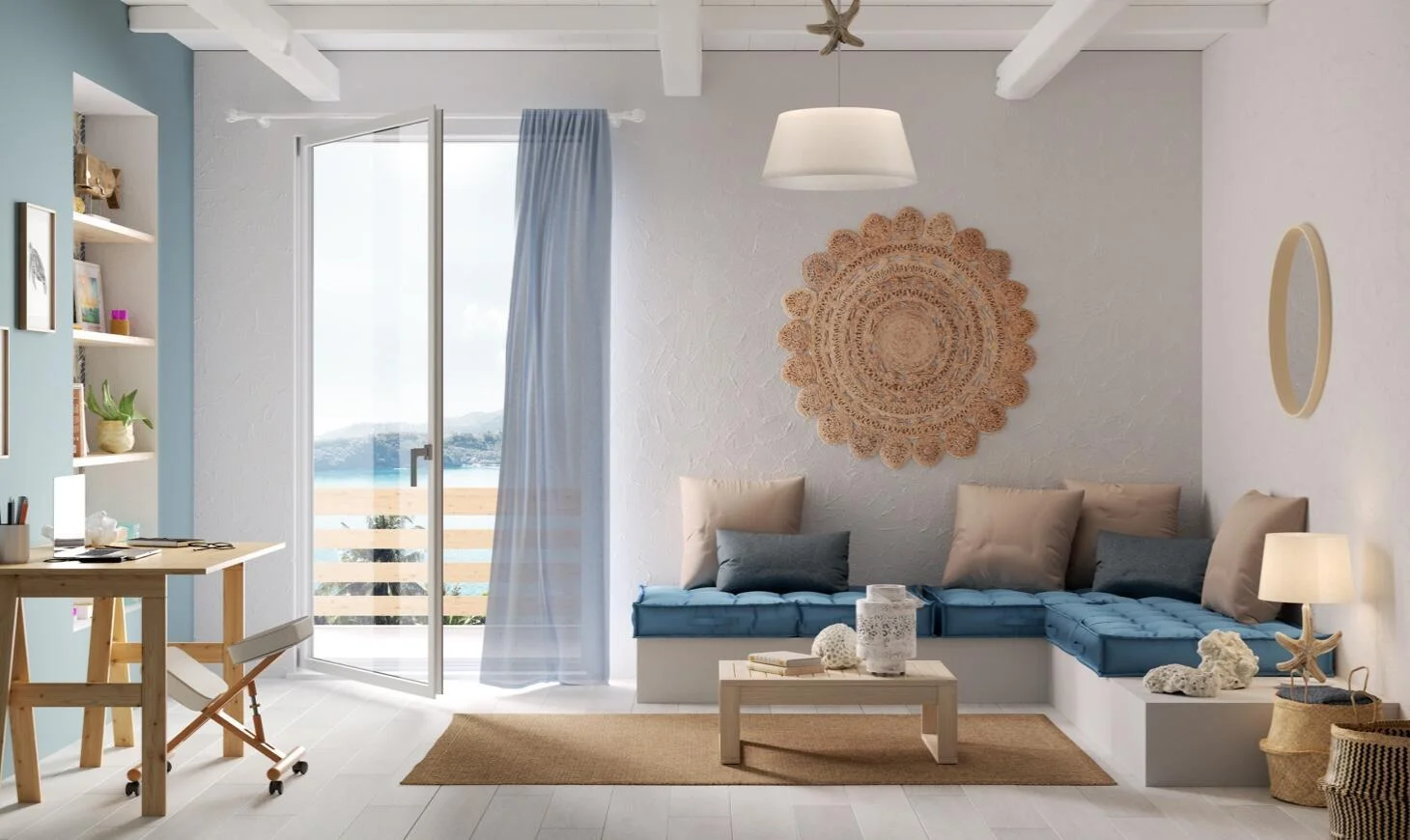 Casa al mare e arredo minimal chic_2